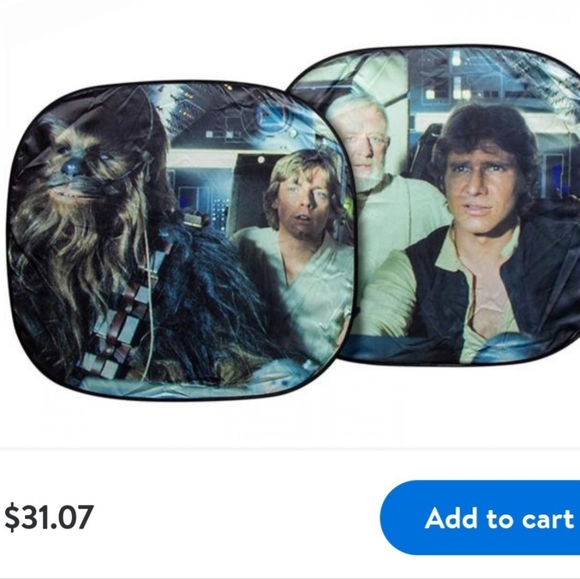 NIP Star Wars Auto Spring Shade Car Windshield Sun Shade Blocker - Picture 8 of 8